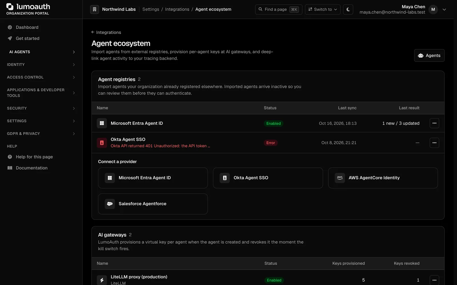 Agent ecosystem integrations